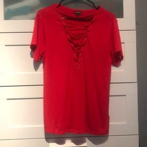 Express Punk Rock Red Tee